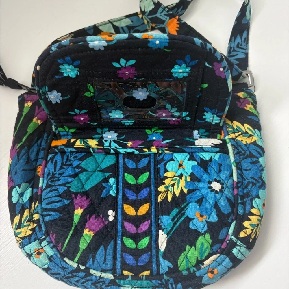 Vera Bradley Midnight Blues Lizzy Crossbody and Matching Trifold Wallet Set